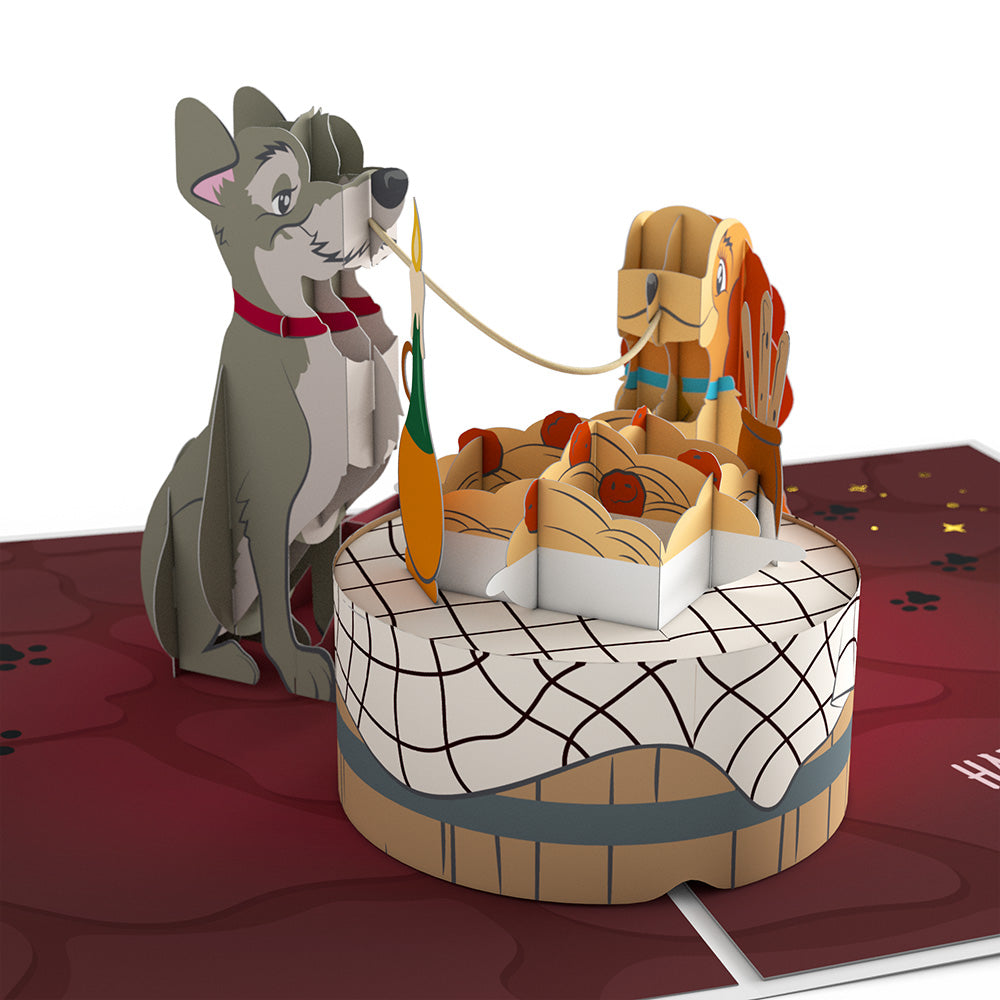 Disney's Lady & The Tramp Better Together Pop-Up Card