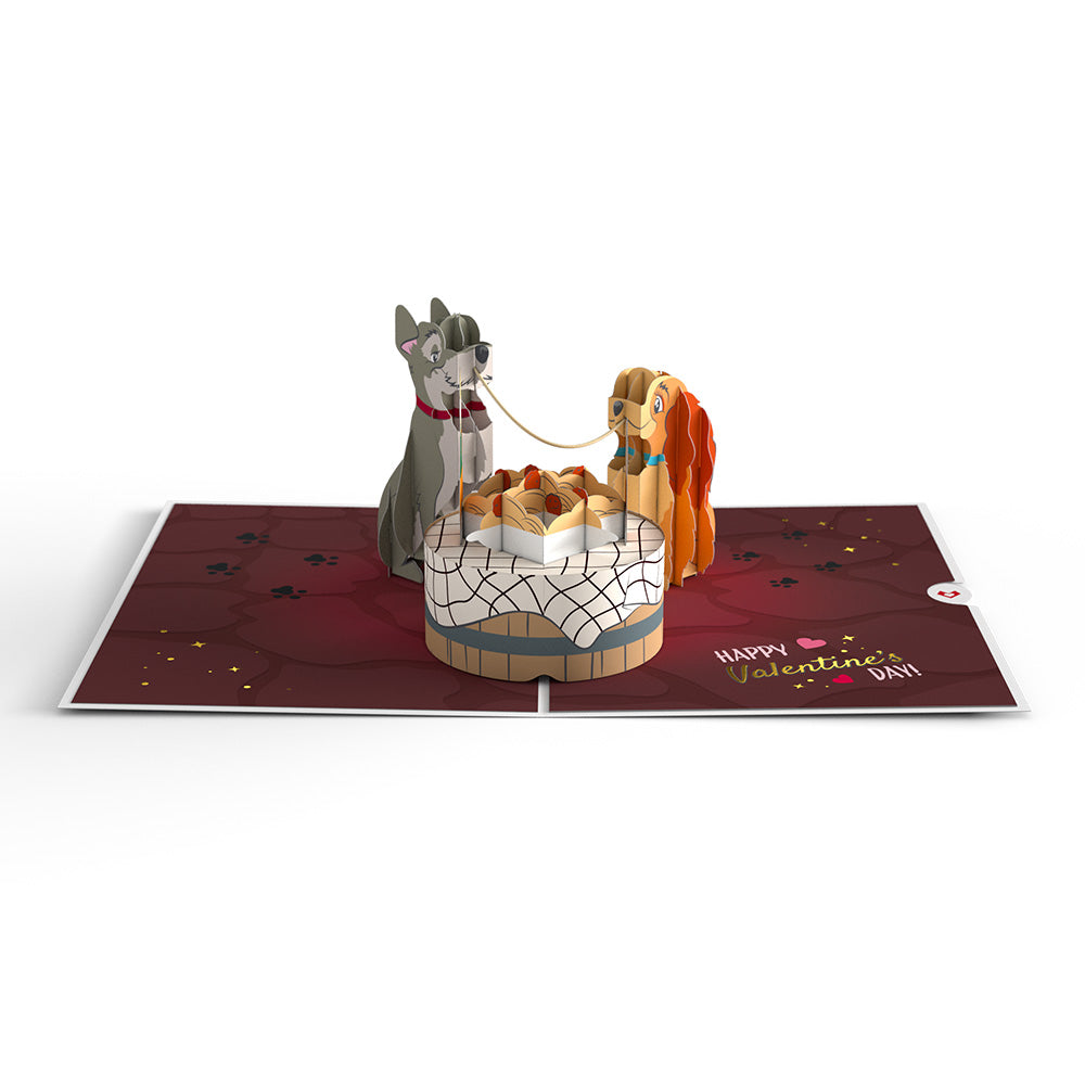 Disney's Lady & The Tramp Better Together Pop-Up Card