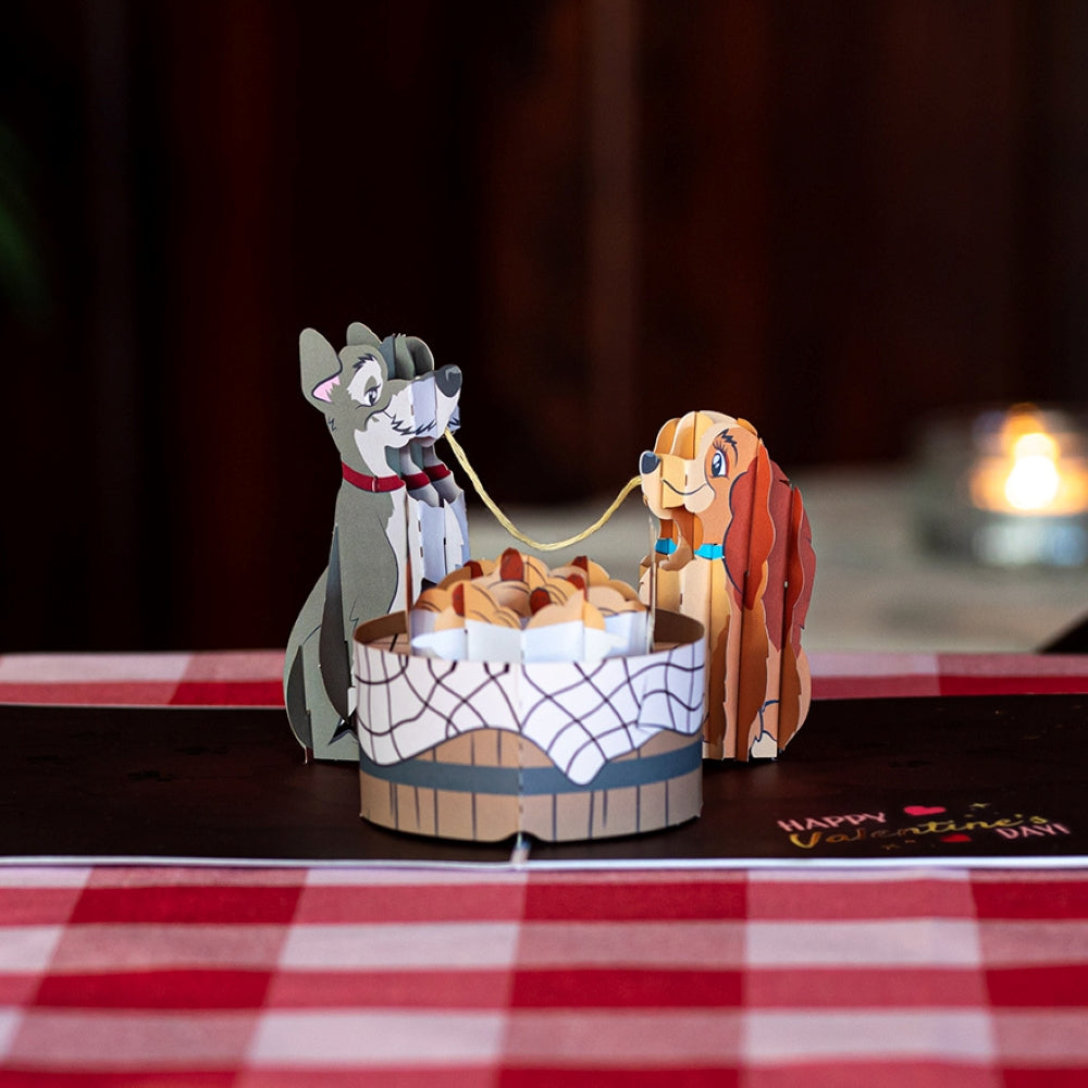 Disney's Lady & The Tramp Better Together Pop-Up Card