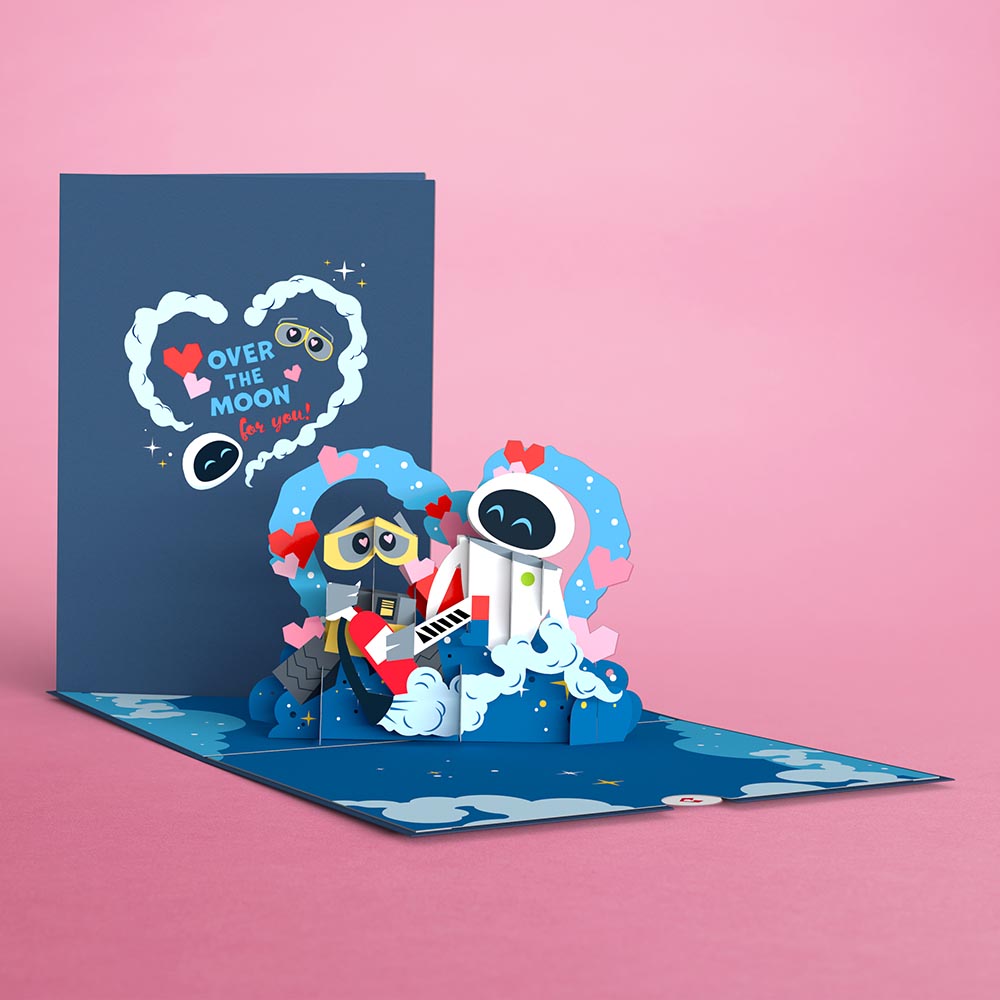 Disney and Pixar's WALL•E Over The Moon For You Pop-Up Card