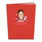 The Office Love Is In The Air Pop-Up Card