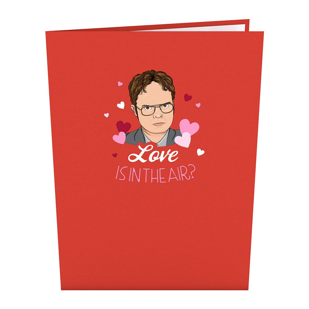 The Office Love Is In The Air Pop-Up Card