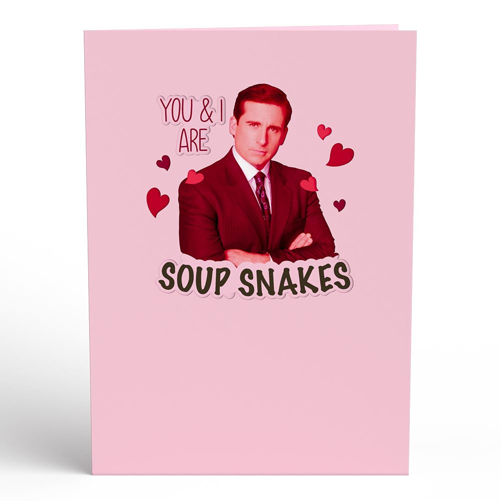 The Office Soup Snakes Pop-Up Card