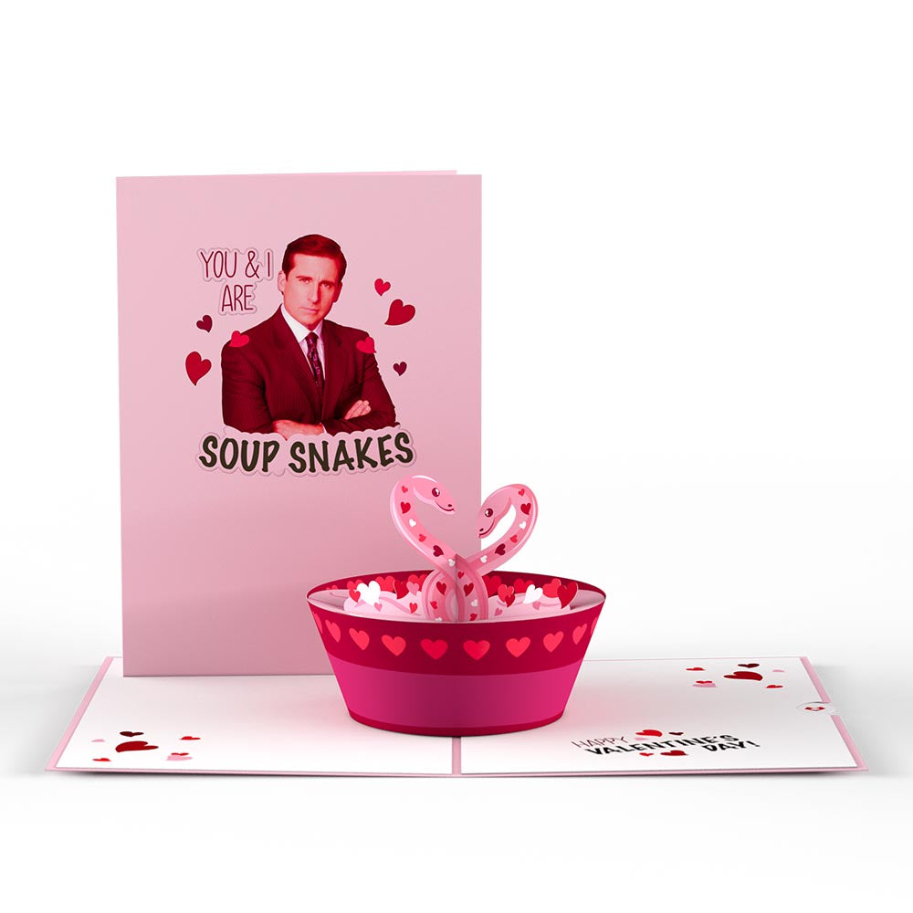 The Office Soup Snakes Pop-Up Card