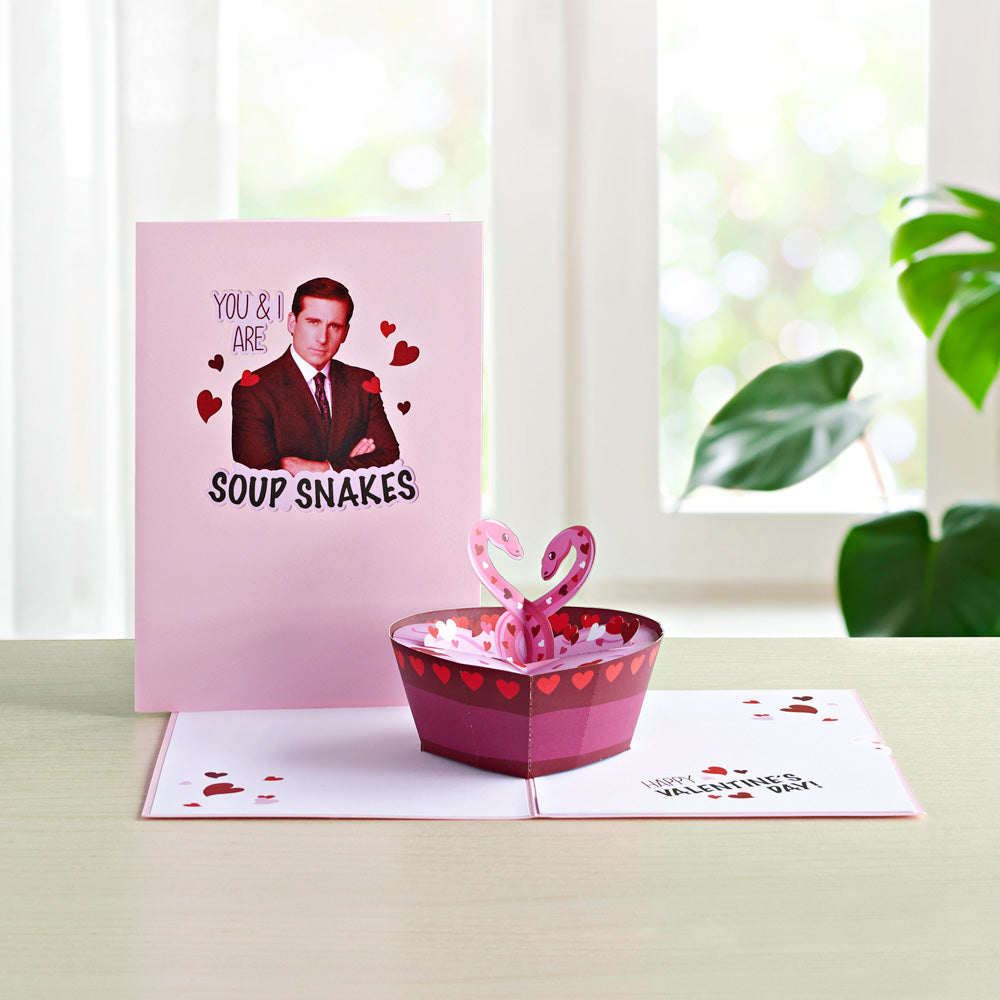 The Office Soup Snakes Pop-Up Card