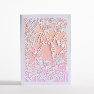 Bees Flora Thank You Card Pack (12-Pack): Lovepop Moments™ Card