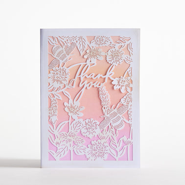 Bees Flora Thank You Card Pack (12-Pack): Lovepop Moments™ Card