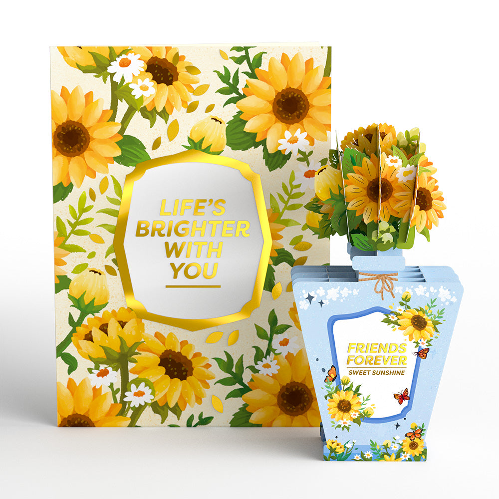 Friendship Love Thoughtful Pop-Up Card with Mini Potion Bouquet