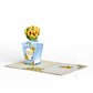 Friendship Love Thoughtful Pop-Up Card with Mini Potion Bouquet