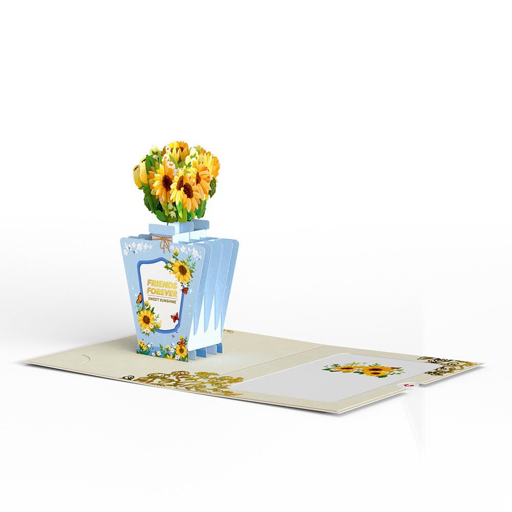 Friendship Love Thoughtful Pop-Up Card with Mini Potion Bouquet
