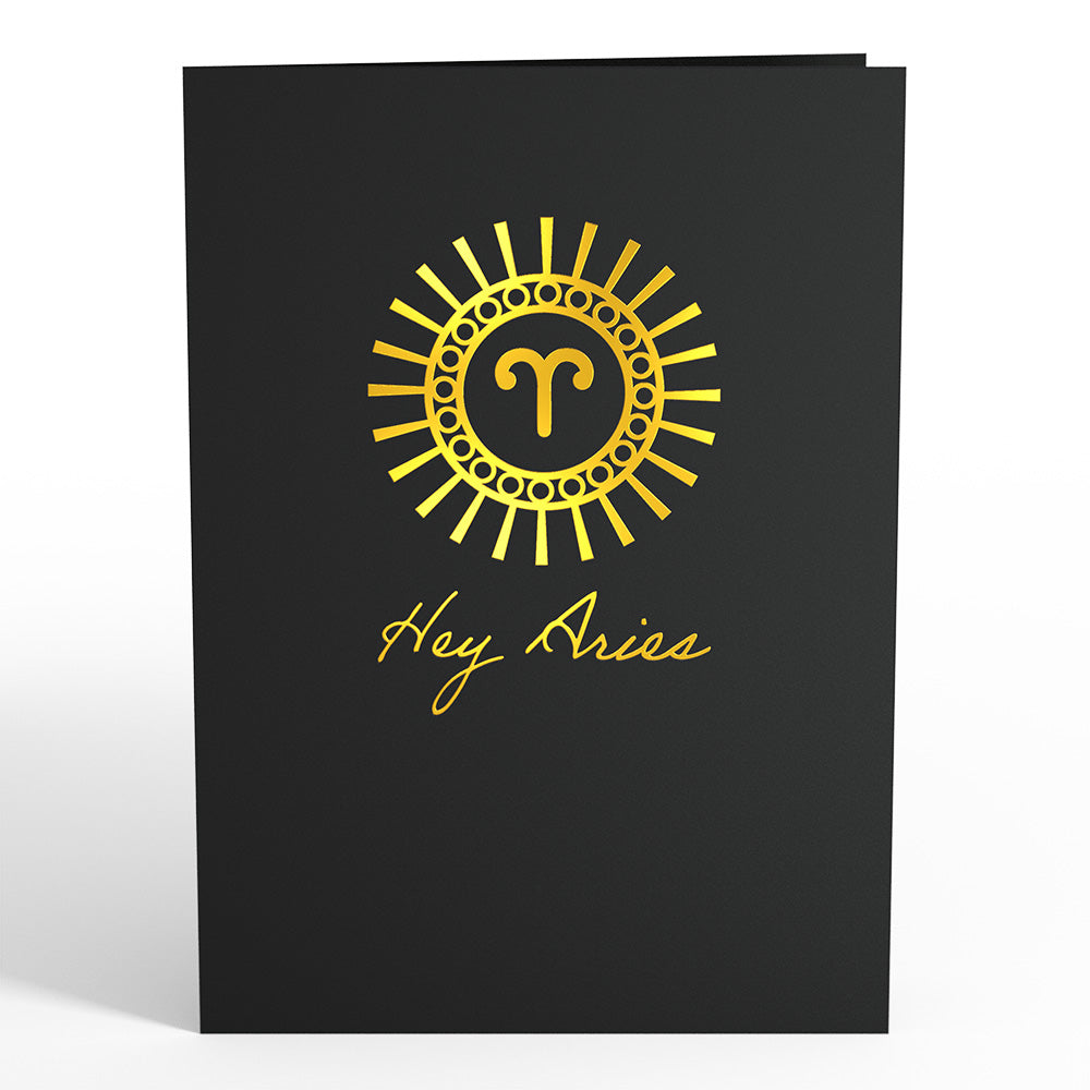 Aries Zodiac Birthday Pop-Up Card