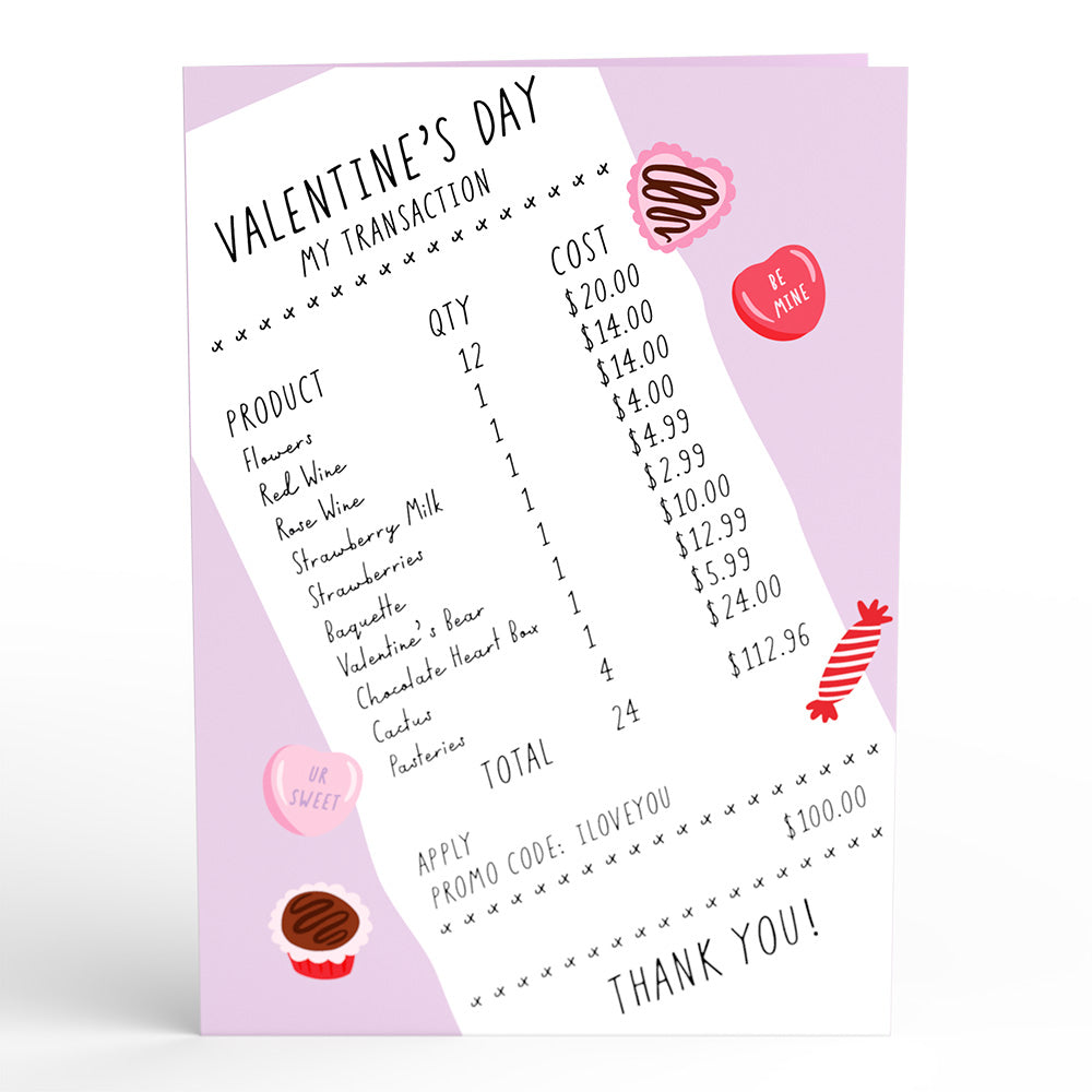 You're Worth it Valentine Pop-Up Card