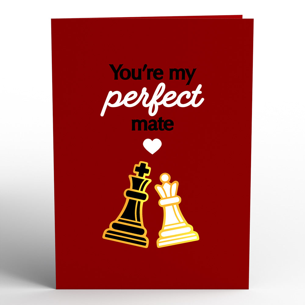 You're My Perfect Mate Cute Valentine's Day Pop-Up Card