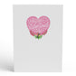 Lupine Hummingbird Valentine's Day Pop-Up Card