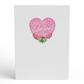 Lupine Hummingbird Valentine's Day Pop-Up Card