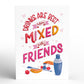 Mixed Drinks Galentine's Day Pop-Up Card