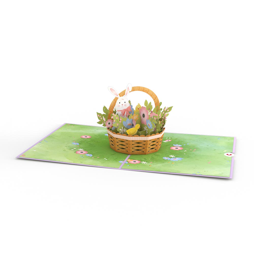 Easter Bunny Basket Pop-Up Card