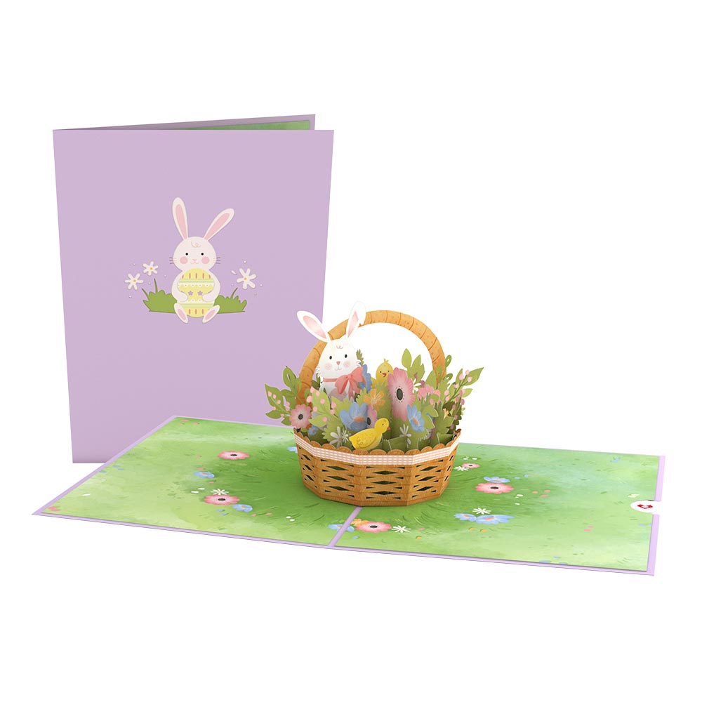 Easter Bunny Basket Pop-Up Card