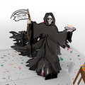 Grim Reaper Dark Humor Birthday with Cat Laser Eyes Pop-Up Card and Sentiment Set