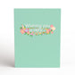 Delicate Floral Happy Birthday Basket Paperpop Card®