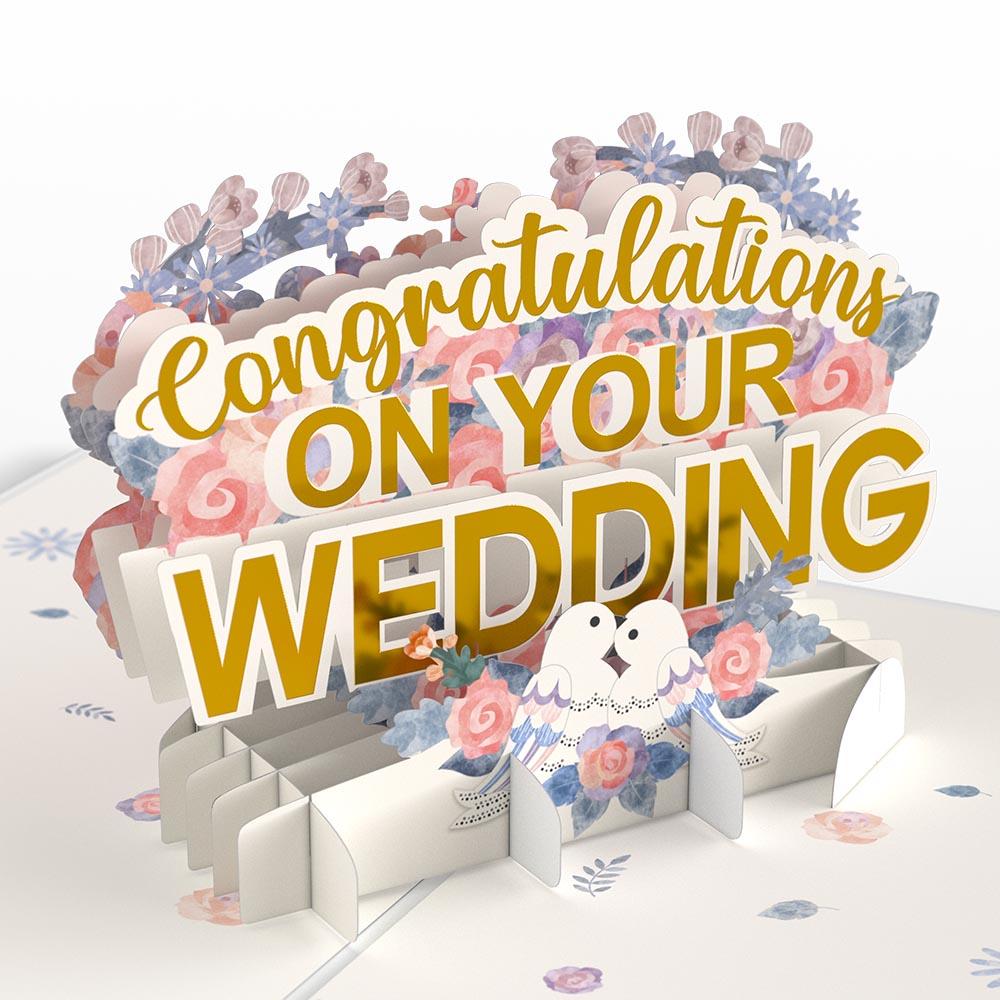 Wedding Congratulations Pop-Up Card