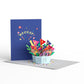 Big Congrats Flower Basket Paperpop Card®