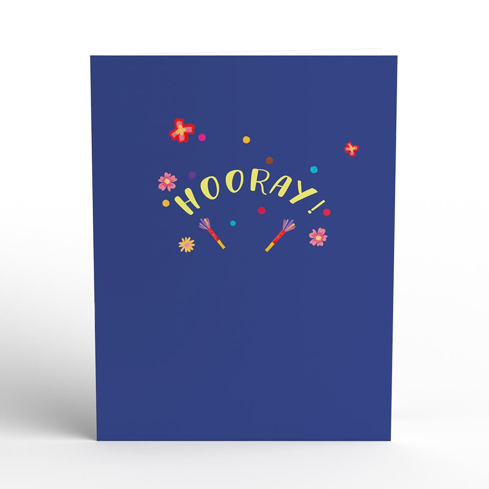 Big Congrats Flower Basket Paperpop Card®