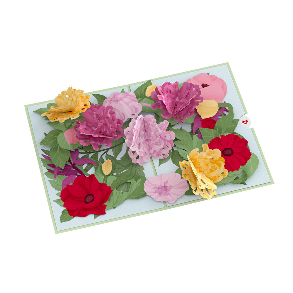 Spring Flowers Patch Flower Patch Pop-Up Card – Lovepop