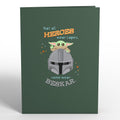Star Wars™ The Mandalorian™ Beskar Father's Day Pop-Up Card