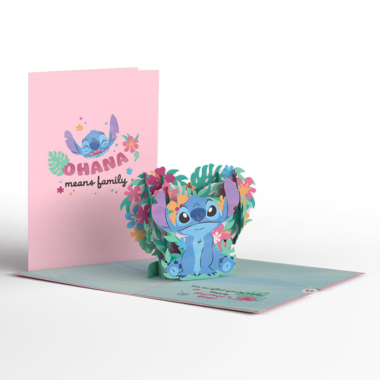 Disney's Stitch Ohana Mother's Day Pop-Up Card