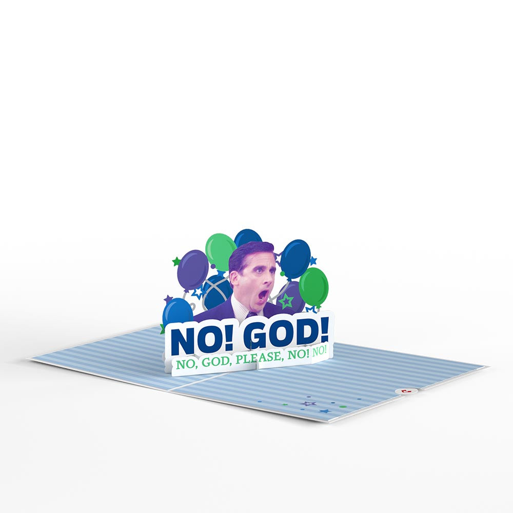 The Office No! God! Birthday Pop-Up Card