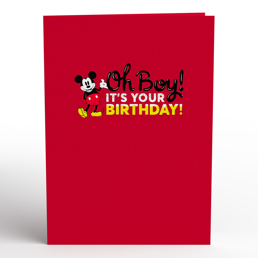 Disney's Mickey Mouse Oh Boy! Birthday Pop-Up Card