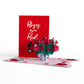 Valentine's Day Roses Nesting Card