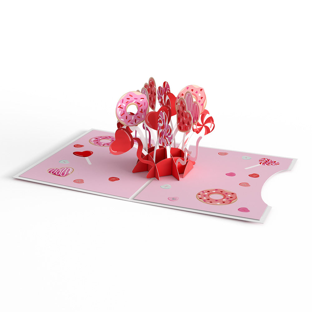 Valentine's Day Roses Nesting Card