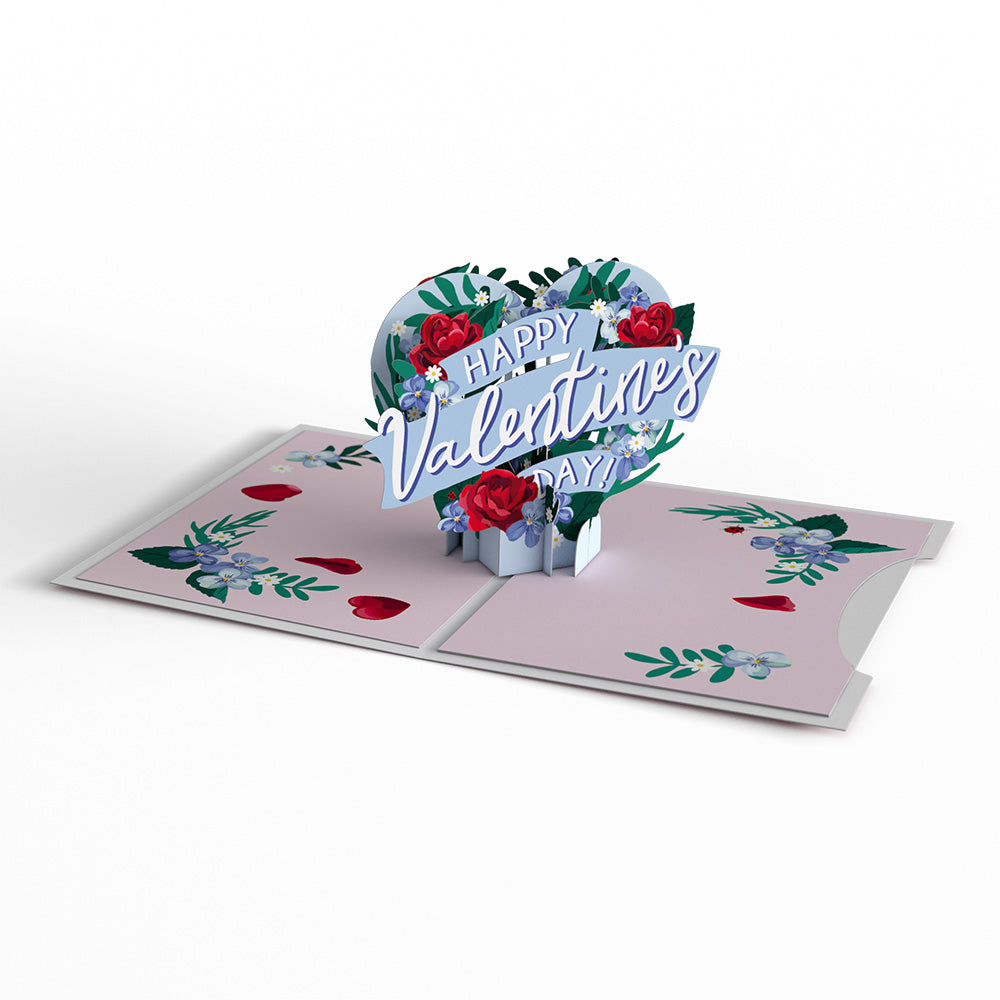 Valentine's Day Roses Nesting Card