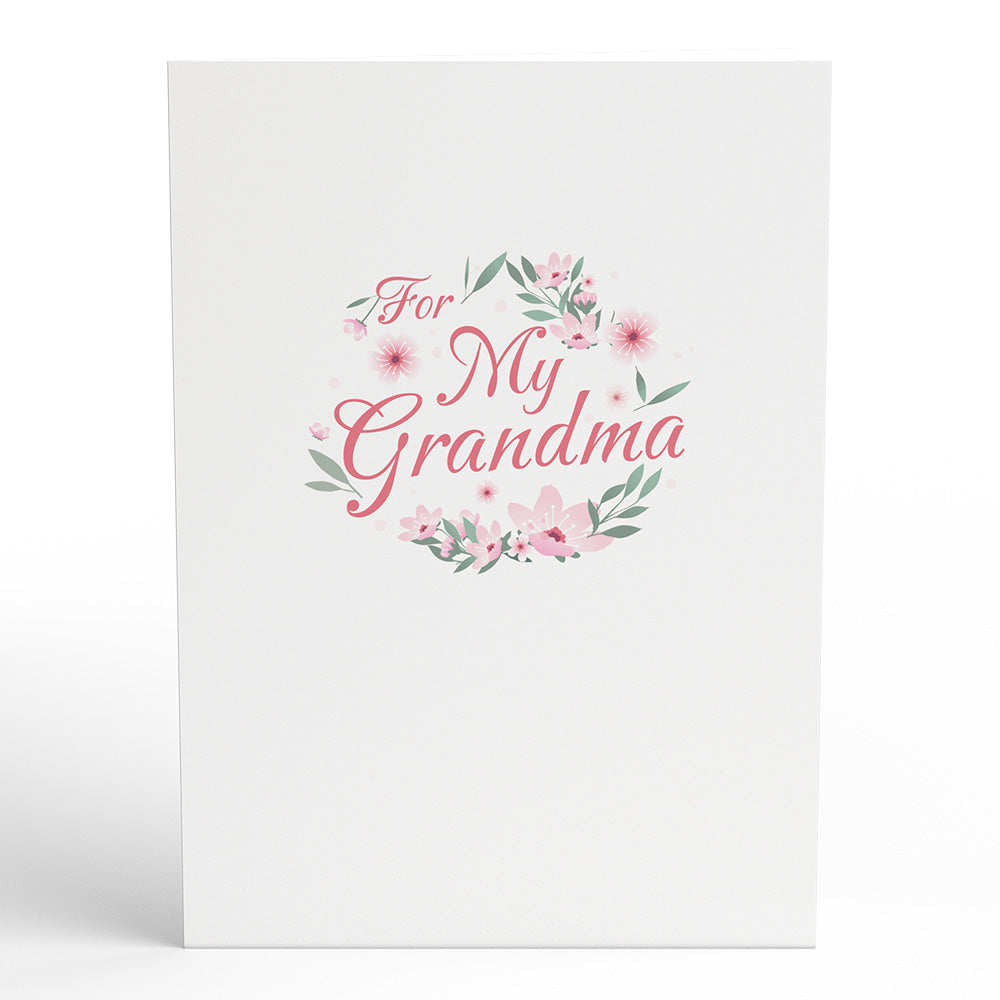 To My Grandma Mother’s Day Cherry Blossom Pop-Up Card