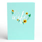 For my Wife Sunflower Pop-Up Card