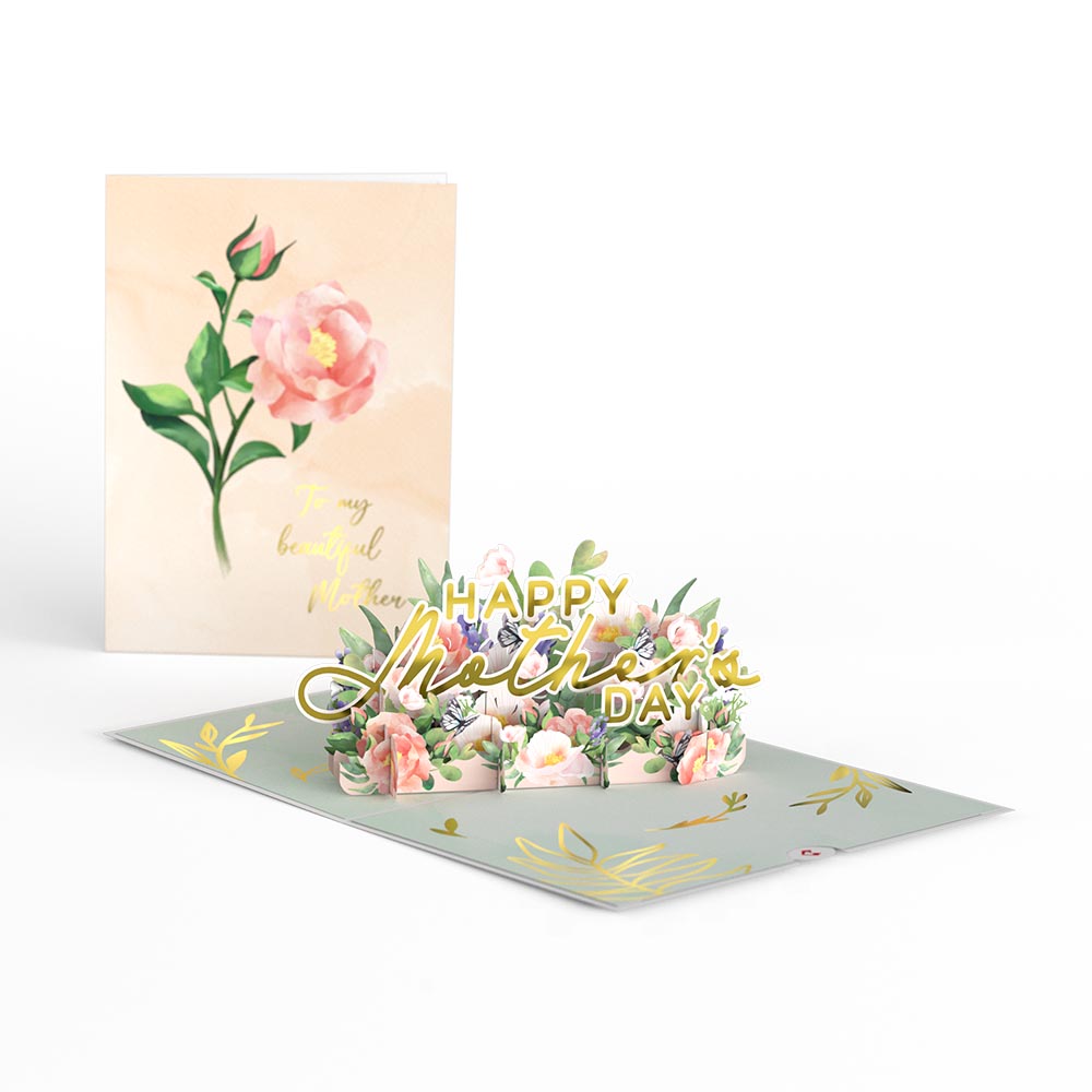 Mother’s Day Peonies Pop-Up Card