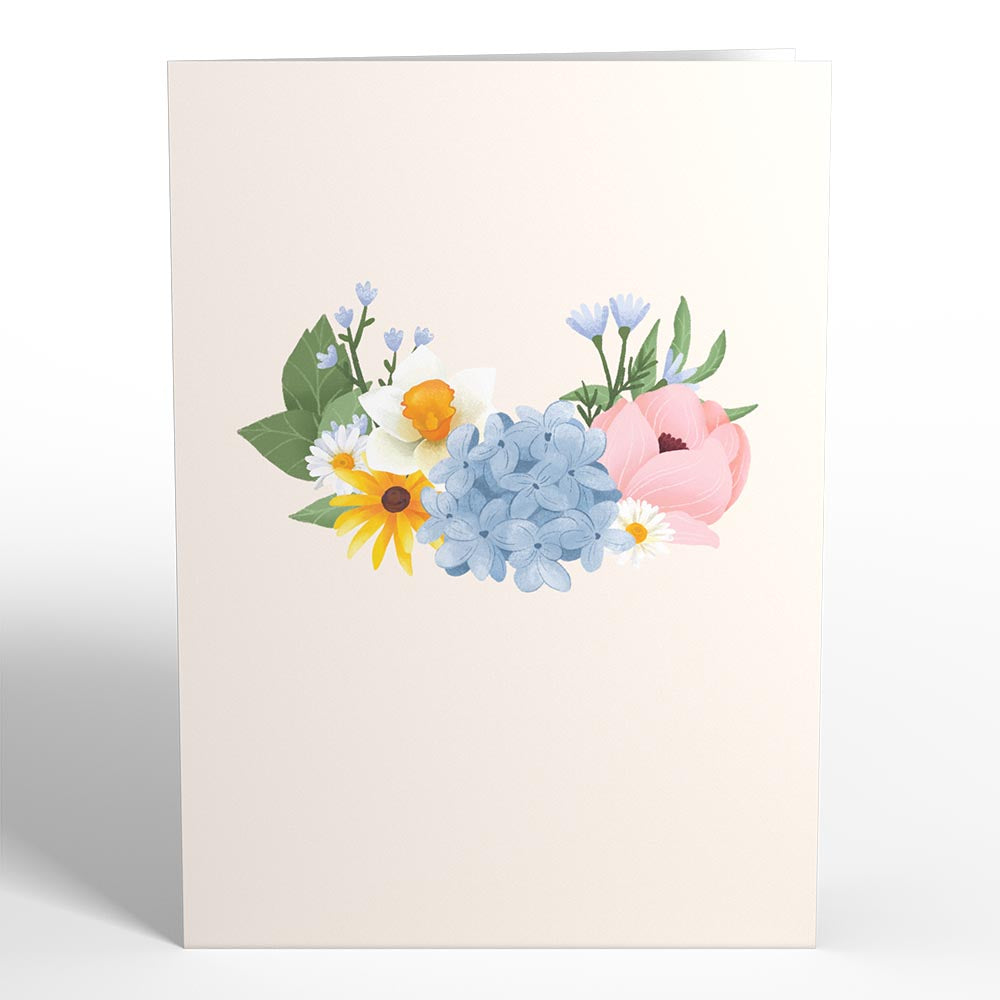 Hydrangea Basket Pop-Up Card