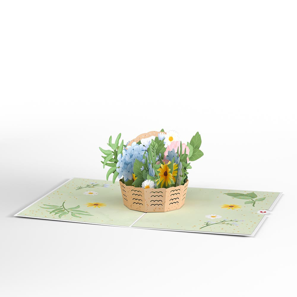 Hydrangea Basket Pop-Up Card