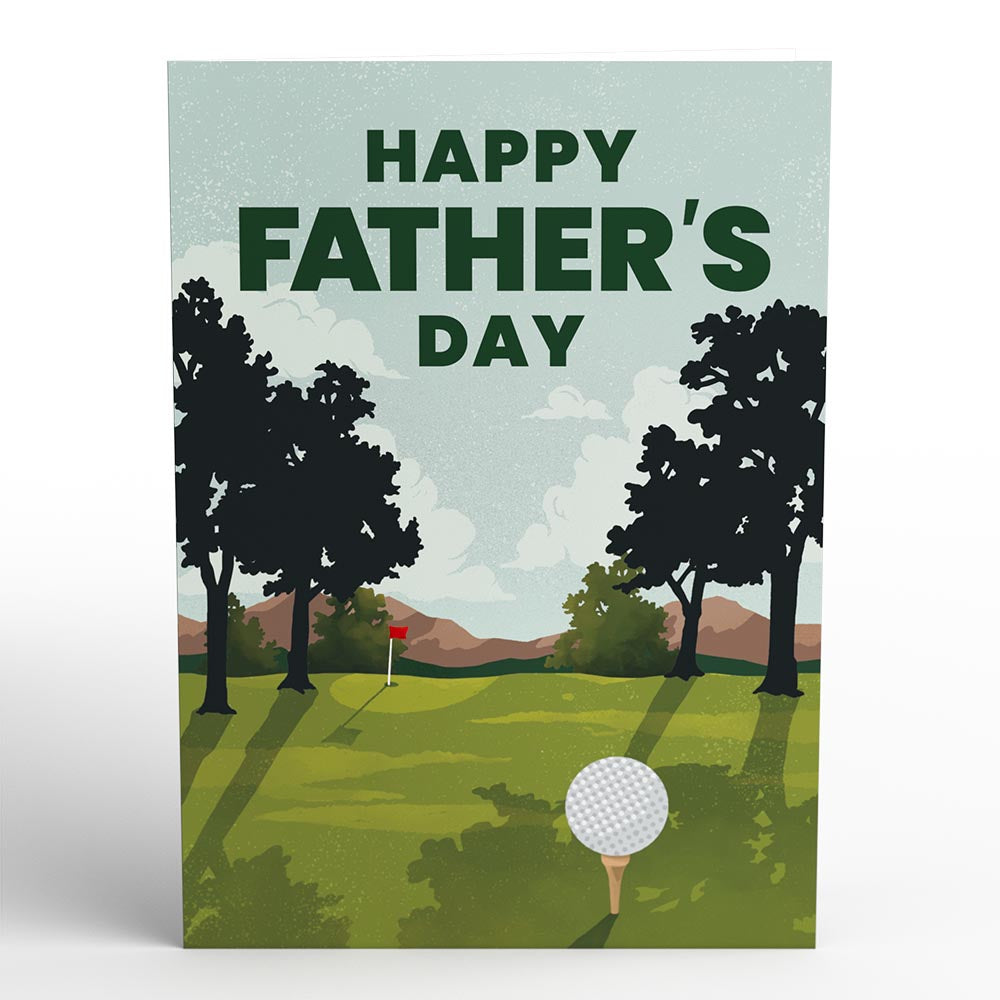 Best Dad By Par Pop-Up Card