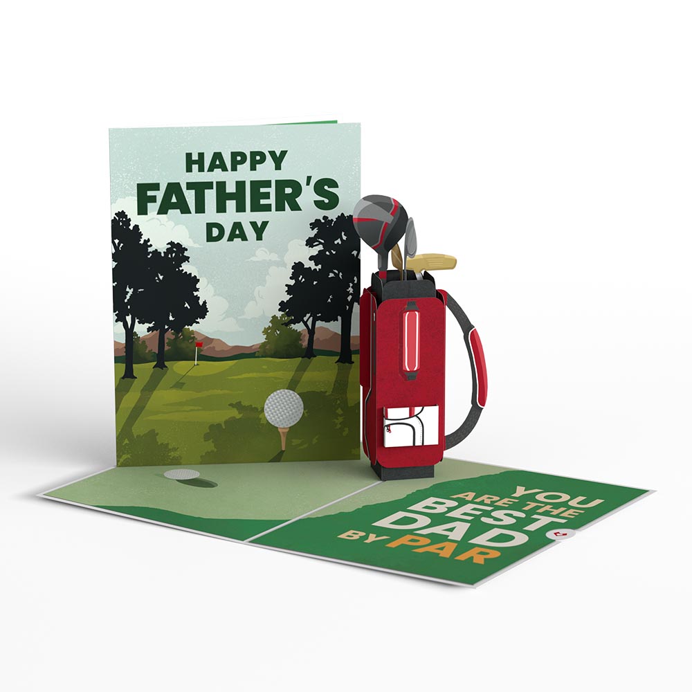 Best Dad By Par Pop-Up Card