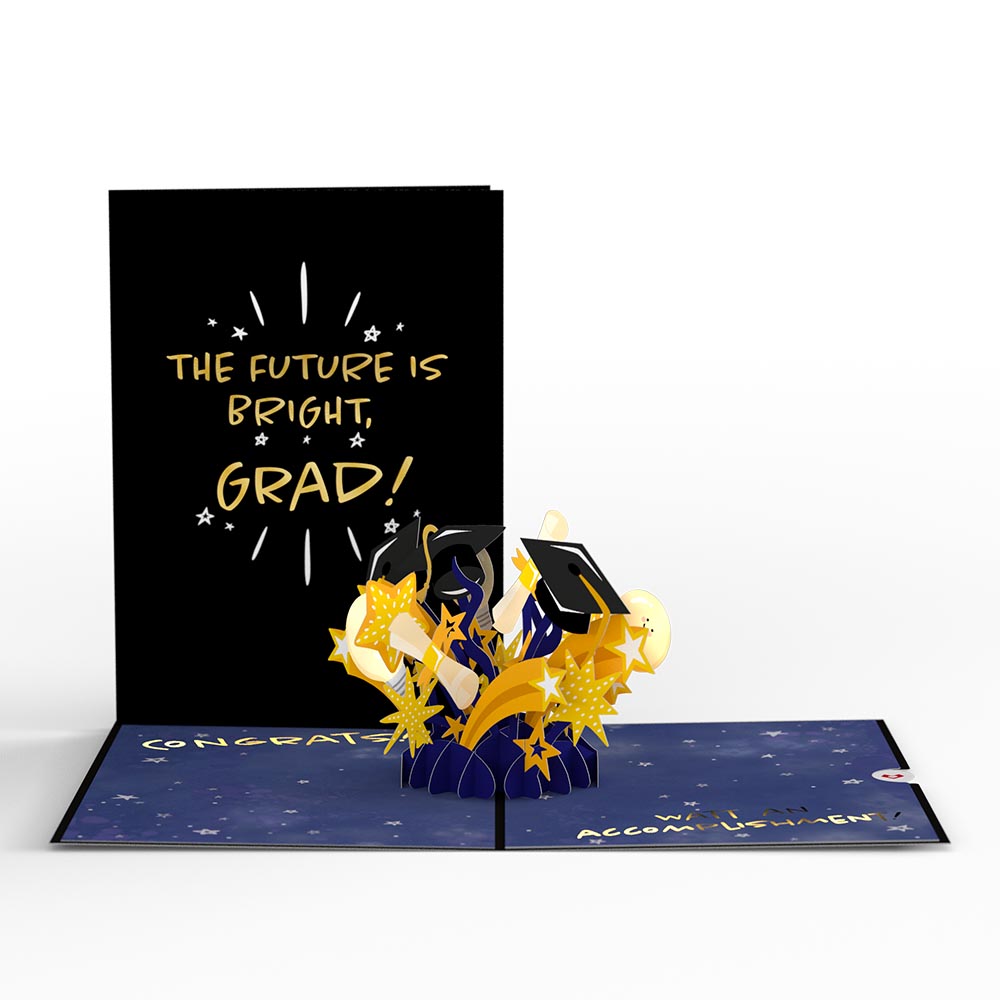 Graduation Cart Empty Future Is Bright Graduation Pop-Up Card – Lovepop