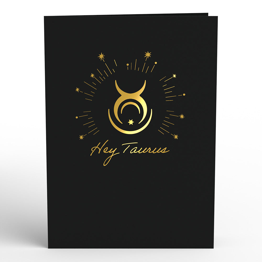 Taurus Zodiac Birthday Pop-Up Card