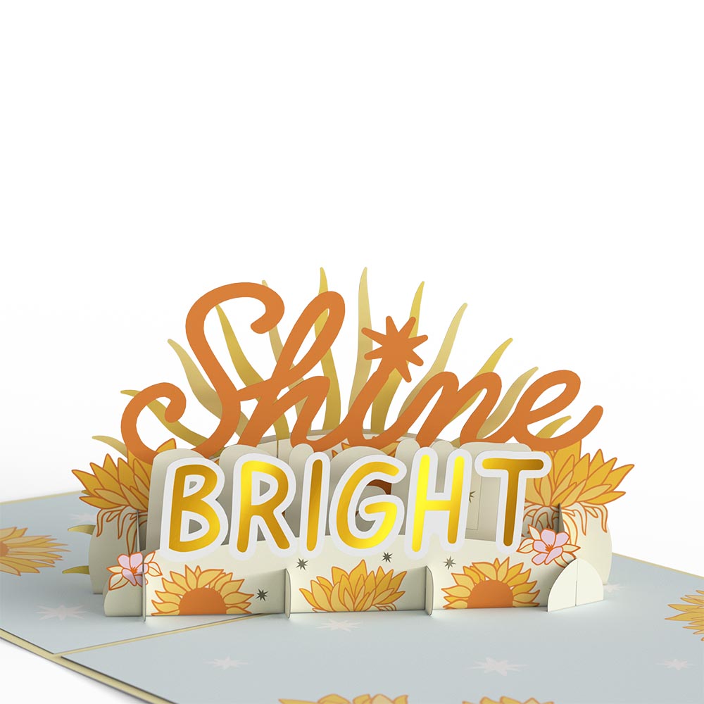 Shine Bright Pop-Up Card