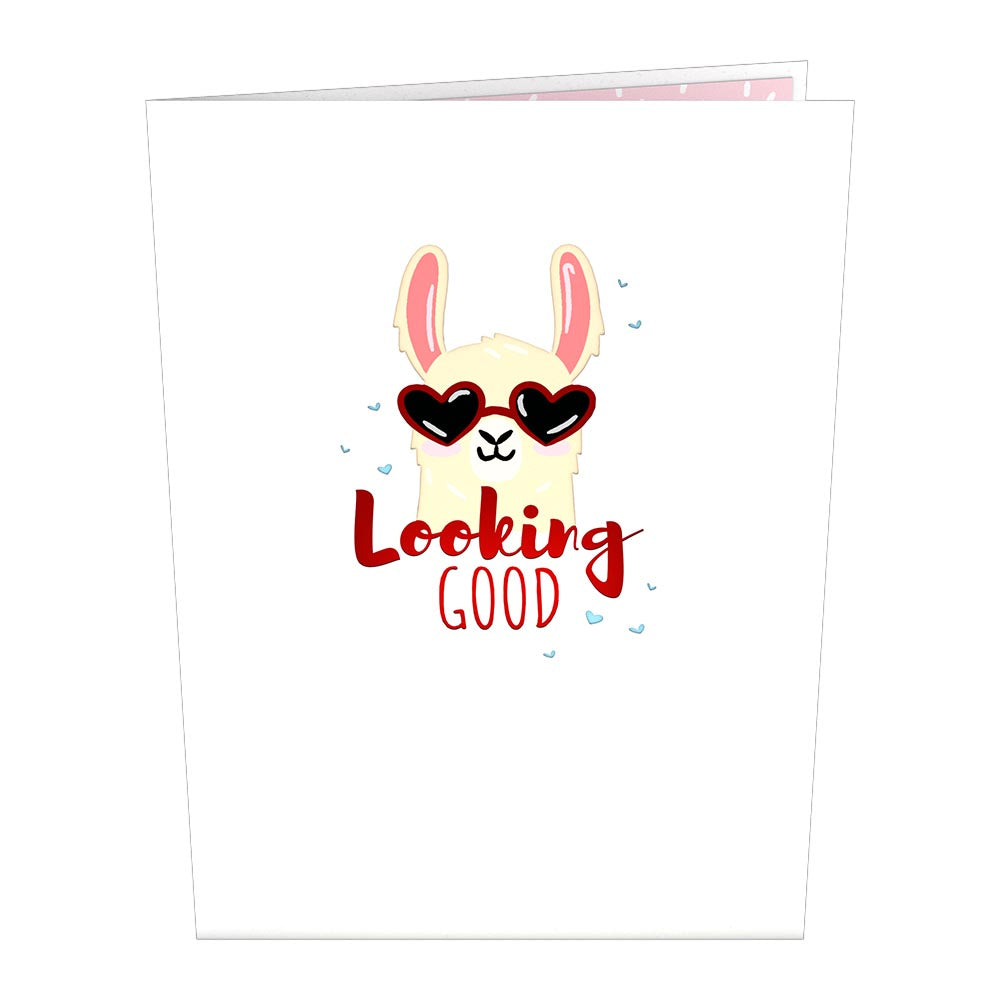 Looking Good Llama Pop-Up Card