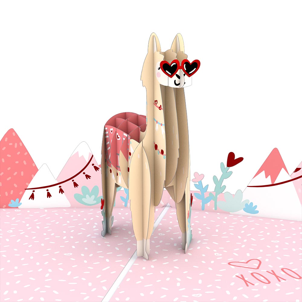 Looking Good Llama Pop-Up Card