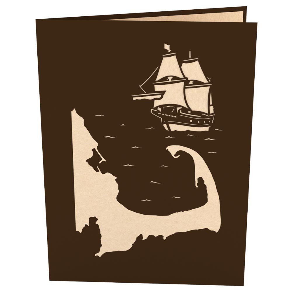 Mayflower Pop-up Thanksgiving Card