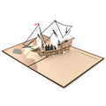 Mayflower Pop-up Thanksgiving Card