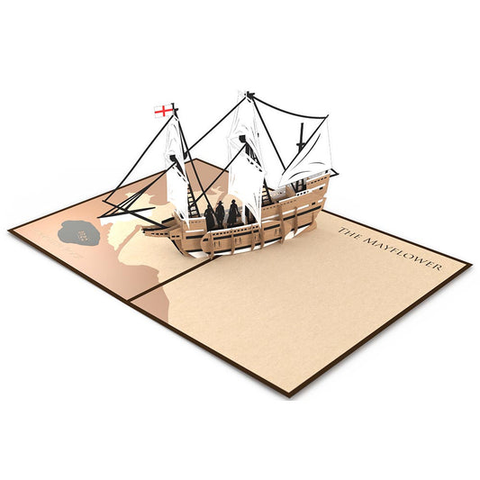 Mayflower Pop-up Thanksgiving Card